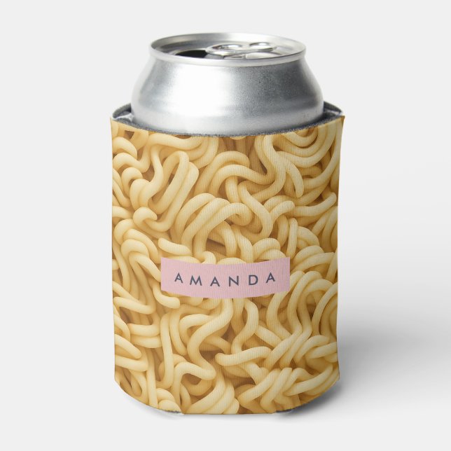 Porta-lata Comida Personalizada de Macarrão Cremoso (Can Front)