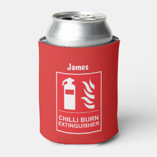 Porta-lata Comida Picante Chili Afterburn Slogan Engraçado F