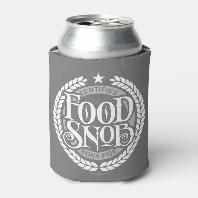 Porta-lata Comida Snob - amante engraçado da comida (Can Front)
