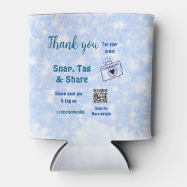 Porta-lata Compartilhamento de marca Snap mídia social q r có