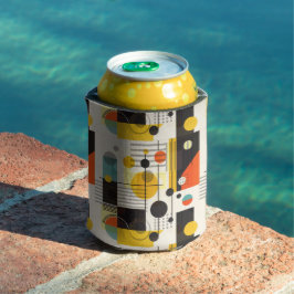 Porta-lata Composição de formas geométricas coloridas