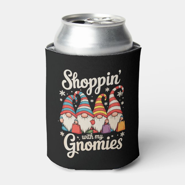 Porta-lata Compras de Natal Com Meus Gnomos Gnome Xmas (Can Front)