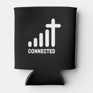 Porta-lata Conectado - Engraçado Igreja Cristo Jesus Cristo C