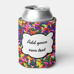 Porta-lata Confeitos Coloridos Diversão Personalizados