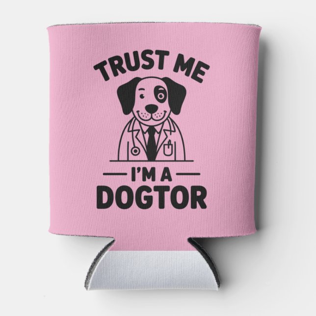 Porta-lata Confie em Mim, Sou um Cãotor (Frente)