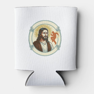 Porta-lata Confuso Jesus Tendência Viral de Dança Silhueta Ví