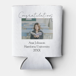 Porta-lata Congratulations photo graduate name university yea