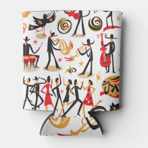 Porta-lata Conjunto de ícones de Jazz: fundo branco isolado