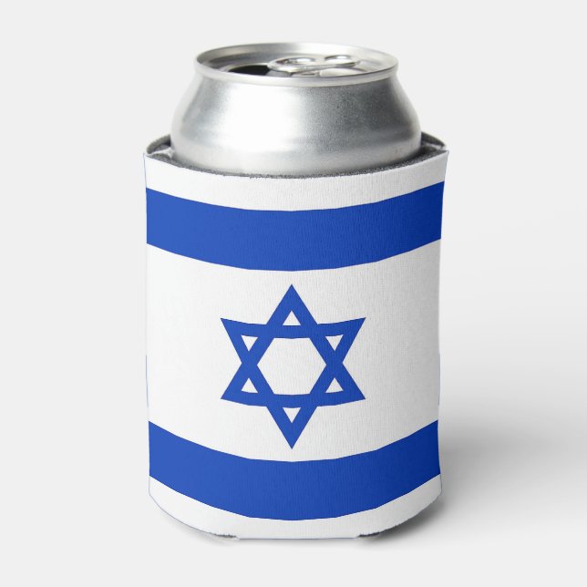 Porta-lata Consegue resfriar com bandeira de Israel (Can Front)
