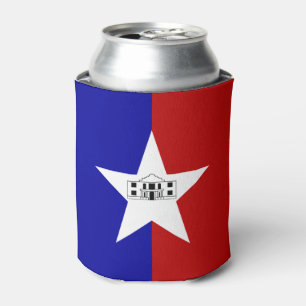 Porta-lata Consegue resfriar com bandeira de San Antonio City