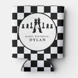 Porta-lata Conselho de xadrez e peças do jogo Noite de Qualqu