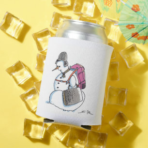 Porta-lata Cooledor de lata de boneco de neve de mochila