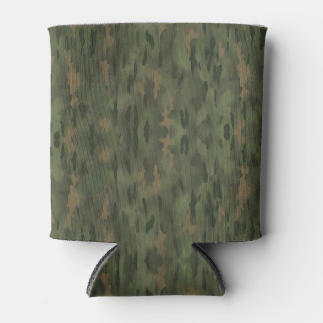 Porta-lata Cooler de Bebidas Camo da Floresta Verde (Frente)