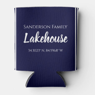 Porta-lata Coordenadas de Mapa do Nome da Família Lakehouse 