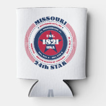 Copo com Monograma do Estado de Missouri