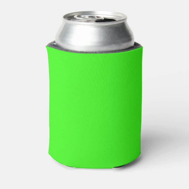 Porta-lata Copo Personalizado Verde Neon para Latas (Can Back)