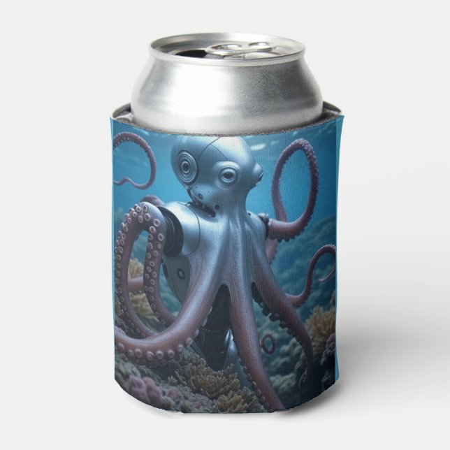 Porta-lata Copo refrigerador de lata Cyber Octopus (Can Front)