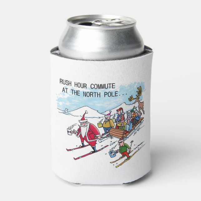 Porta-lata Copo refrigerador North Pole Rush Hour (Can Front)