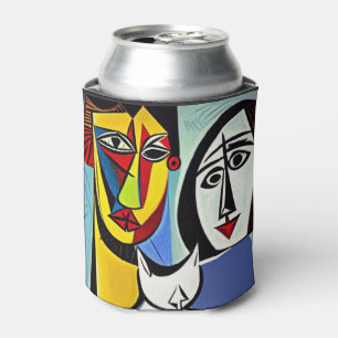 Porta-lata Copo Resfriador de Arte Abstrata