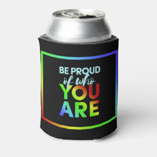 Porta-lata Copo resfriador de orgulho com nome personalizado
