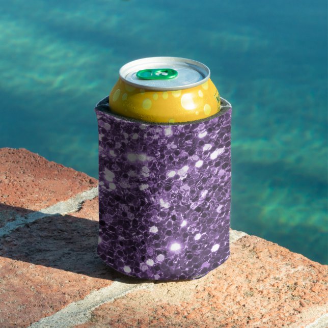 Porta-lata Copo Térmico com Brilho Roxo (Piscina in situ)