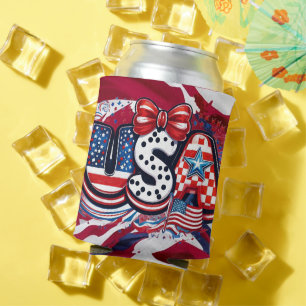 Porta-lata Copo Térmico de Bandeira Americana Retrô - Persona