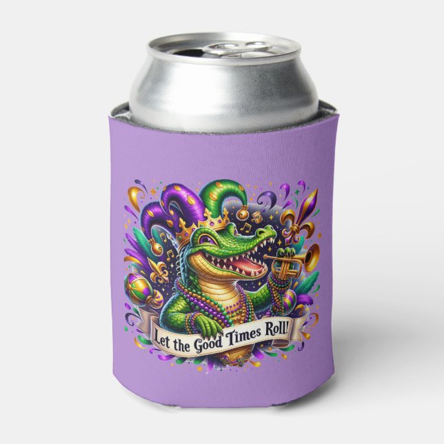 Porta-lata Copo Térmico de Mardi Gras (Can Front)