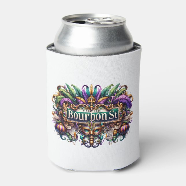 Porta-lata Copo Térmico de Mardi Gras (Can Front)