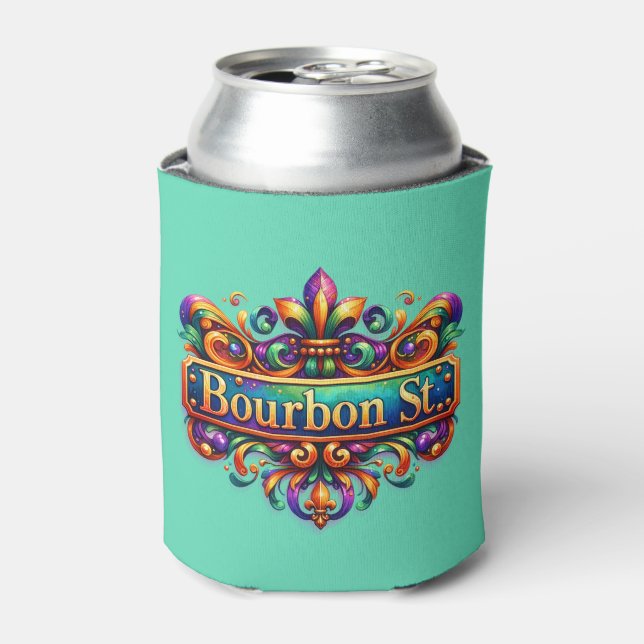 Porta-lata Copo Térmico de Mardi Gras (Can Front)