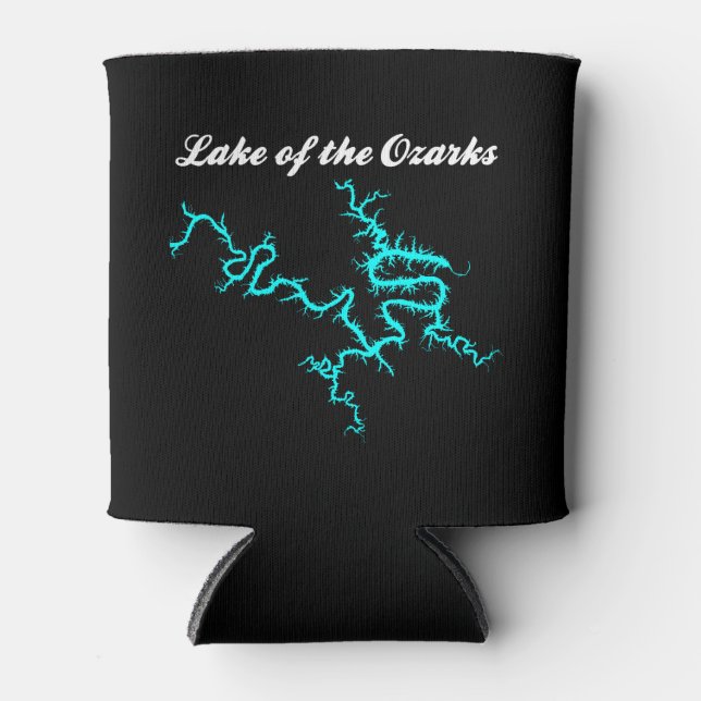 Porta-lata Copo Térmico Mapa do Lago Ozarks Missouri (Frente)