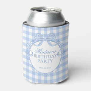 Porta-lata Coquete Ginga Azul Favor de Festa de Aniversário c