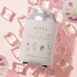 Porta-lata Coquetéis de Aquarela Personalizados para Despedid