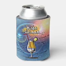 Porta-lata Coquetel Pina Colada ( nº 5 de 12 conjuntos de rec
