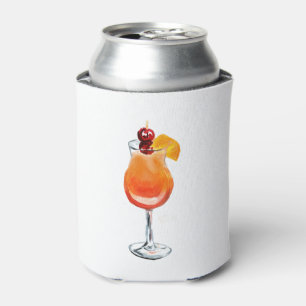 Porta-lata Coquetel Tequila Sunrise Aquarela