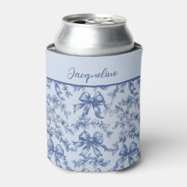 Porta-lata Coquette French Blue Toile Noile Noel Bachelorette