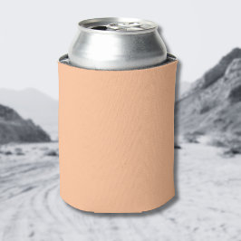 Porta-lata Cor da Tendência Peach Cor Sólida Fuzz | Elegante