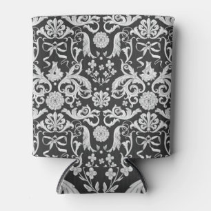 Porta-lata Cor d'água barroca: preto rococó, branco.