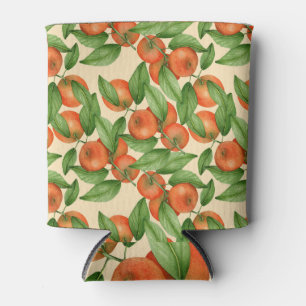 Porta-lata Cor d'água da tangerina, padrão de fruta sem costu