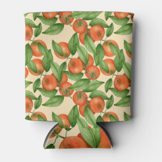 Porta-lata Cor d'água da tangerina, padrão de fruta sem costu