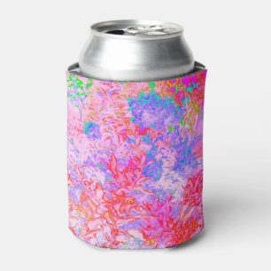 Porta-lata Cor-de-rosa e vermelho com paisagem de Hydrangea a