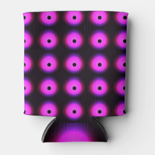 Porta-lata Cor-de-rosa-escuro-abstrato: Brilhante sem costura