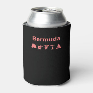 Porta-lata Cor Escura dos Ícones das Bermudas
