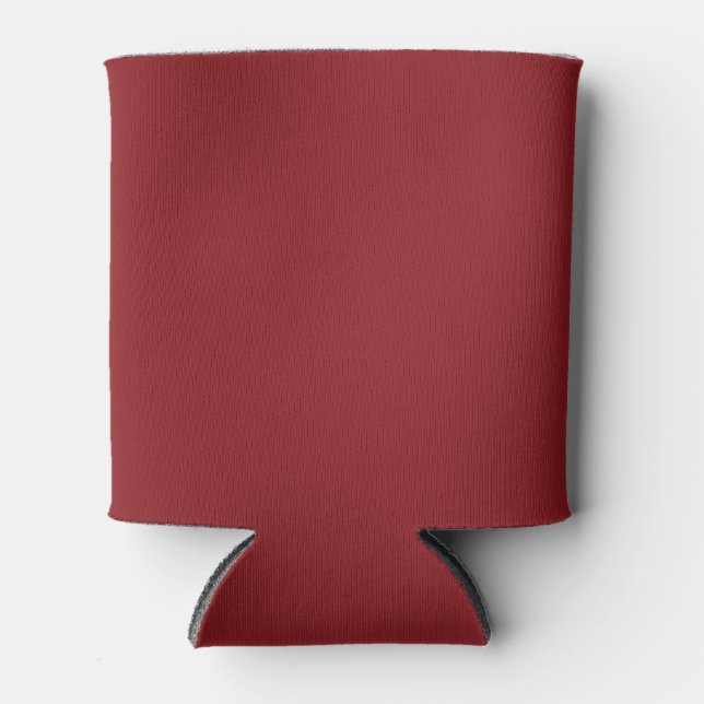 Porta-lata Cor Sólida Cranberry Profundo (Frente)