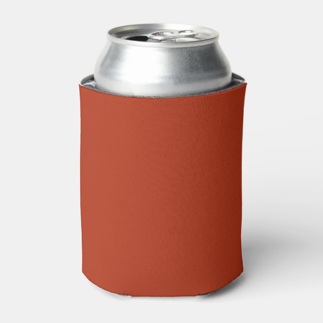 Porta-lata Cor sólida - vermelho alaranjado queimado (Can Front)