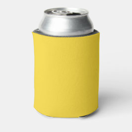 Porta-lata Cor Sólido Amarelo Sol | Elegante Clássico
