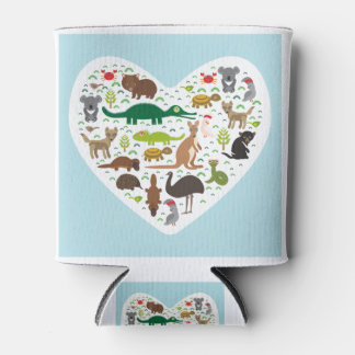 Porta-lata Coração animal australiano