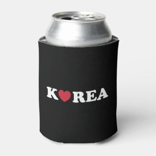 Porta-lata Coração de Amor da Coreia pode arrefecer
