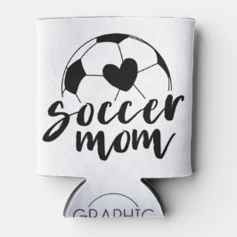 Porta-lata Coração de Mãe Futebolera Bola