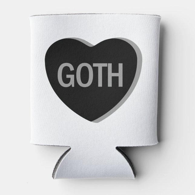 Porta-lata Coração Docente - Gótico (Frente)