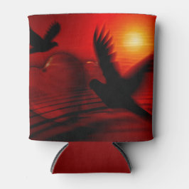 Porta-lata Corações e Doves